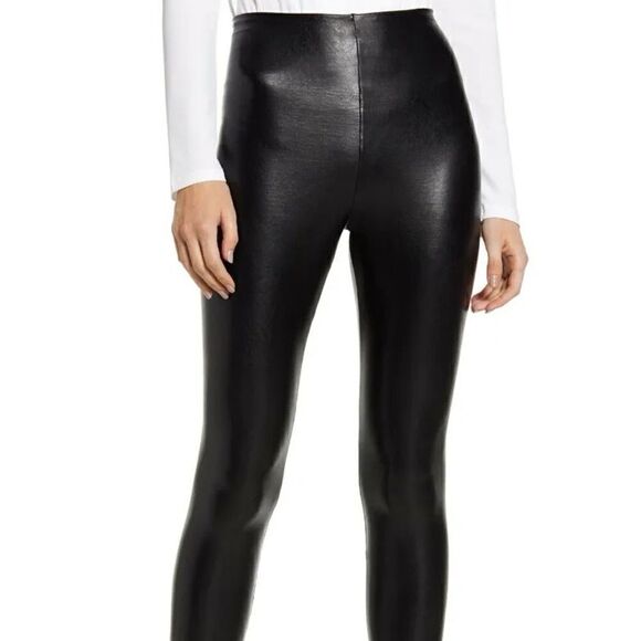 NWOT Commando Revolve Perfect Control Faux Leather Legging in Black Sz XL - Picture 3 of 8